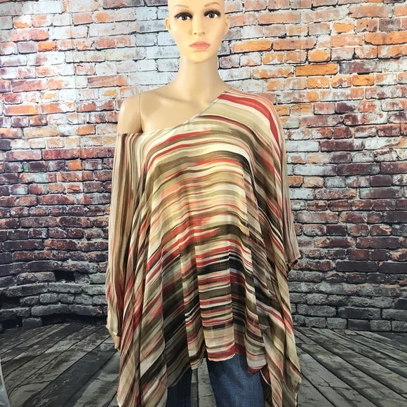 Liz Claiborne Tops - Liz Claiborne Translucent Shawl Shirt